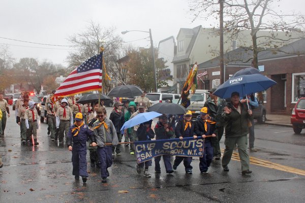 The Sag Harbor Veteran's Day parade.