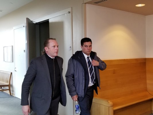 Jacob Alegria leaves the court room on Friday. GREG WEHNER
