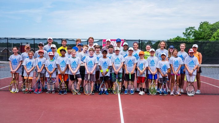 Adidas Youth campers at 27tennis in Amagansett. 27tennis