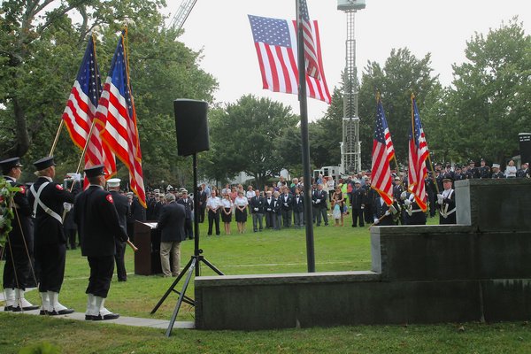 A ceremony to mark the 13th anniversary of the events of September 11