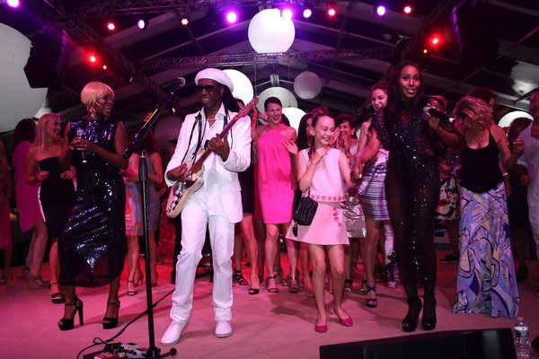 Nile Rodgers and Chic perform.