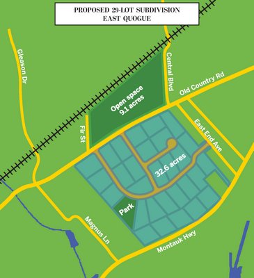 Proposed 29-lot subdivision in East Quogue