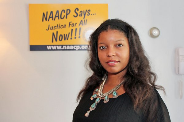 Dyani Brown at the 64th annual Long Island NAACP luncheon on Saturday afternoon at the Southampton Inn. TOM KOCHIE