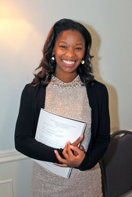 Layna Ware at the 64th annual Long Island NAACP luncheon on Saturday afternoon at the Southampton Inn. TOM KOCHIE