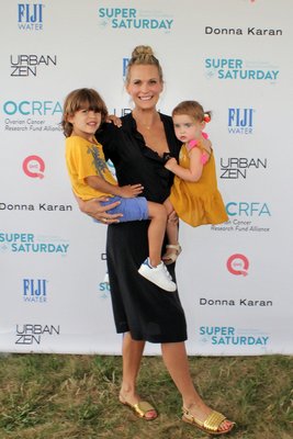 Molly Sims with her children Brooks and Scarlett.