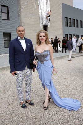 Designer Victor De Souza and Joy Marks.