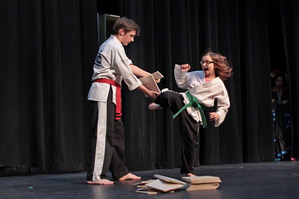 Members of Epic Martial Arts perform a demonstration.