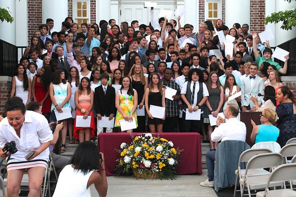 East Hampton Middle School held its graduation on Wednesday