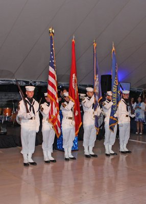 Members of the U.S. Naval Sea Cadets.