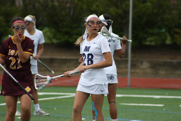 Westhampton Beach grad Alexa Smith has continued to excel on the lacrosse field at Monmouth University. COURTESY MONMOUTH UNIVERSITY