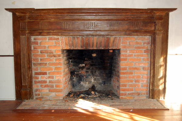 A picture of the stolen mantel before it was removed from the house. COURTESY OF PI GARDINER
