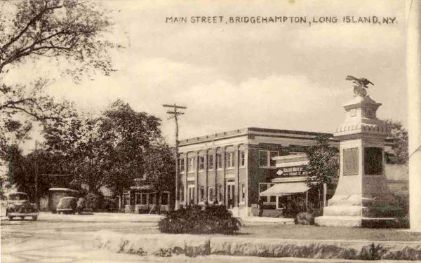 The Bridgehampton National Bank in the early 1930s.