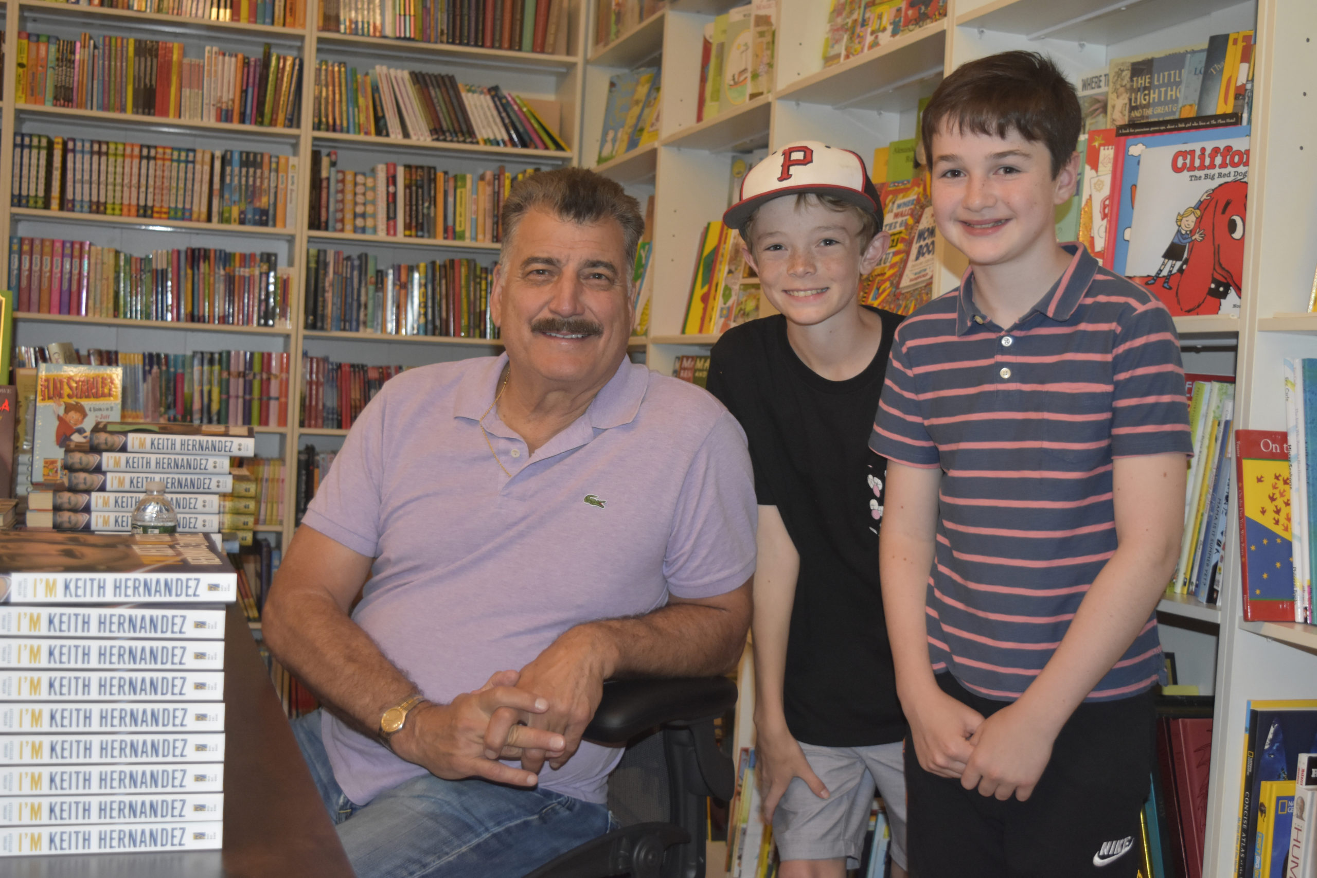 A Big Hit 
June 27 -- Keith Hernandez signed his booked, 