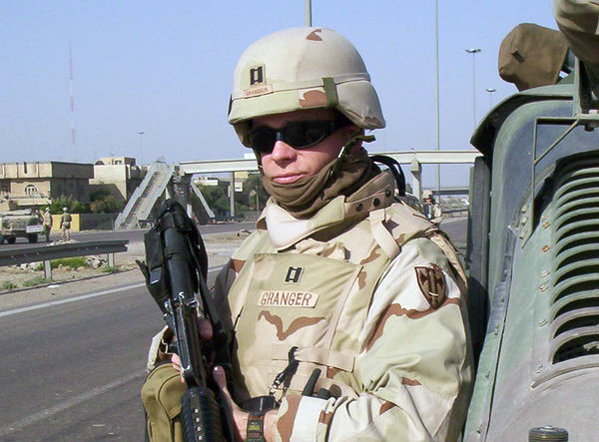 Montgomery Granger pulling security in Iraq. 