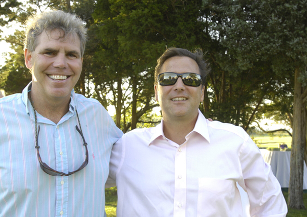 Hilary and Eric Woodward at the Peconic Baykeeper benefit at the Port of Missing Men on Saturday