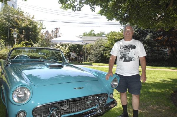 Samuel Dimon of Southampton with his 1956 Ford Thunderbird.
