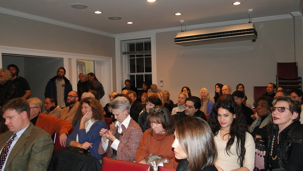 A large crowd of mostly art fans turned out in Sag Harbor Tuesday night for a hearing on the 