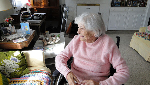 Eugenia Gugell with her beloved cat