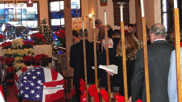 Mourners packed St. John's Episcopal Church in Southampton Village Saturday morning to pay their respects to the late Bil
