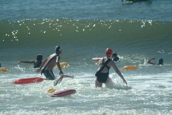 The East Hampton Junior Lifeguard Program held its annual two-day tournament at Indian Wells Beach in Amagansett on Saturday and Sunday