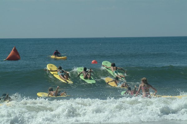 The East Hampton Junior Lifeguard Program held its annual two-day tournament at Indian Wells Beach in Amagansett on Saturday and Sunday