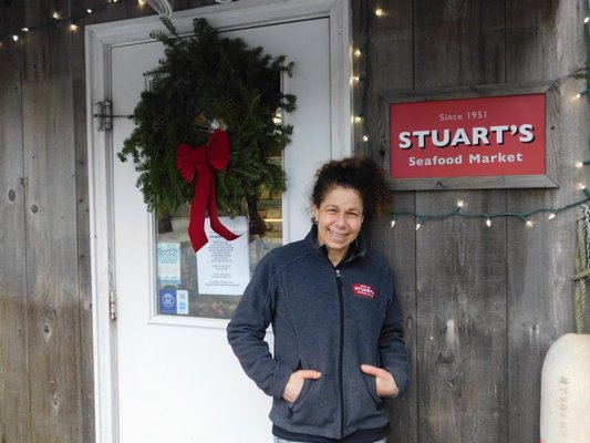  the owner of Stuart's Seafood Market in Amagansett.  ELIZABETH VESPE