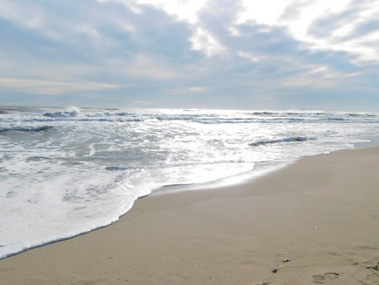  hundreds of brave souls took a brisk ocean dip on New Year’s Day for the 17th annual Polar Bear Plunge at Main Beach in East Hampton. The air temperature was a balmy 57 degrees; the water temperature a less balmy 43 degrees.     TOM KOCHIE