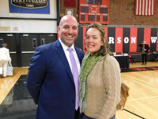  Sandra Vorpahl and J.P. Foster were the winners in East Hampton on Tuesday night.    KYRIL BROMLEY