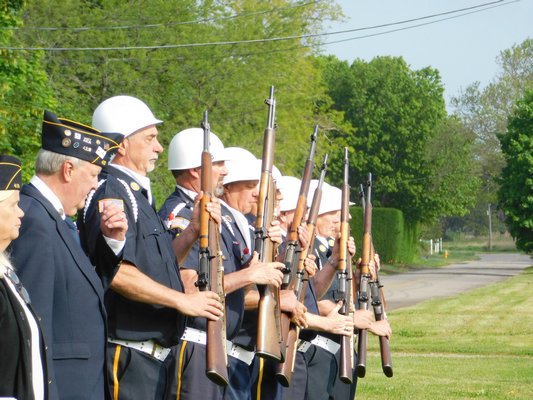 The American Legion Post 419 and the VFW Post 550 honored deceased veterans with memorial services at multiple East End ceme