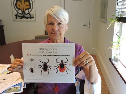  adults and children on the dangers of ticks and the diseases they carry. ELSIE BOSKAMP