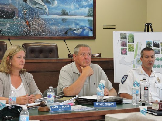 Final plans for the Main Street reconstruction project in Westhampton Beach were presented at a Village Board work session on Wednesday