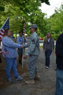  welcomed Army Specialist Kyle Brower home Saturday. Alexa Gorman