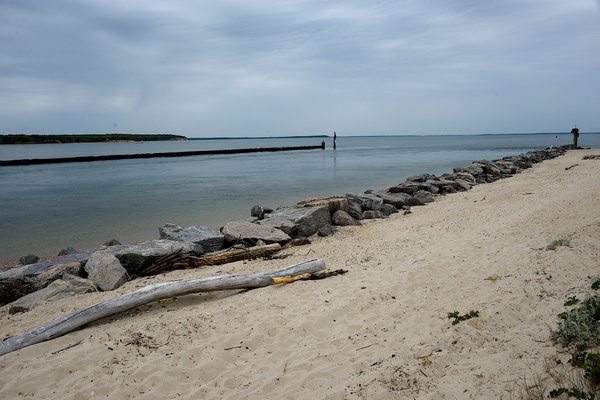 The east jetty at Three Mile Harbor.    KRYIL BROMLEY