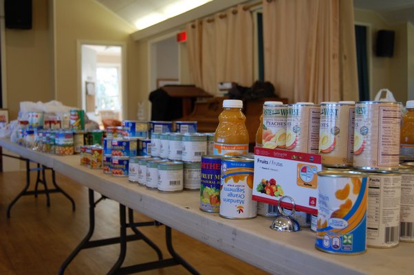 Canned foods are available for users of the Springs Food Pantry at the Springs Community Presbyterian Church. JON WINKLER