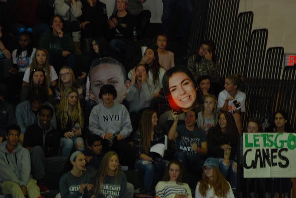 Fans came out in support of the Lady Hurricanes at their playoff game on November 1. DREW BUDD