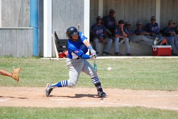 Myles Zilinsky (Oakland University) scored the first run of the game on Sunday. DREW BUDD