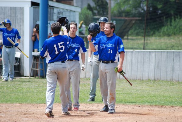 Gable Whitacre (St. Edwards) rounds third base after hitting a home run. DREW BUDD