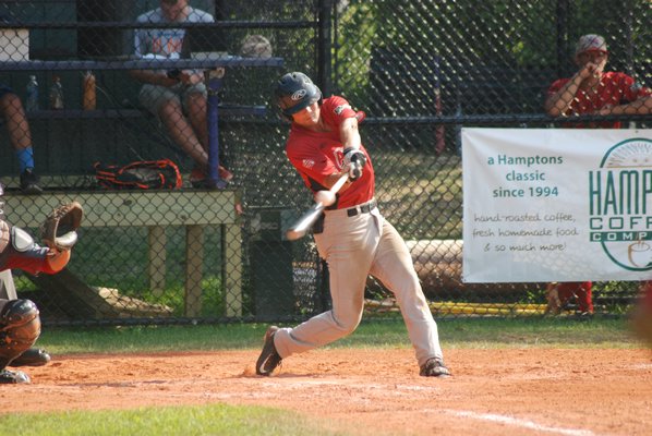 Westhampton's Aaron Ping (San Francisco) broke the HCBL home-run record of 12 on Thursday