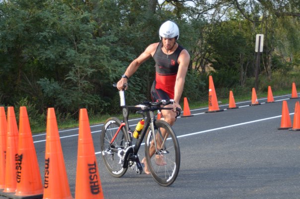  completed the triathlon on Sunday. KIM COVELL