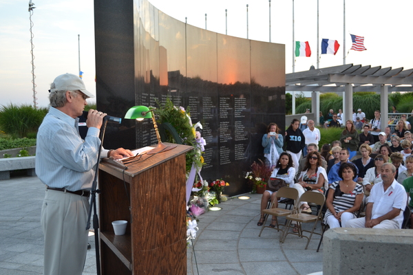 A memorial service was held Sunday in honor of the 15th anniversary of the TWA Flight 800 crash off East Moriches. LAURA COOPER