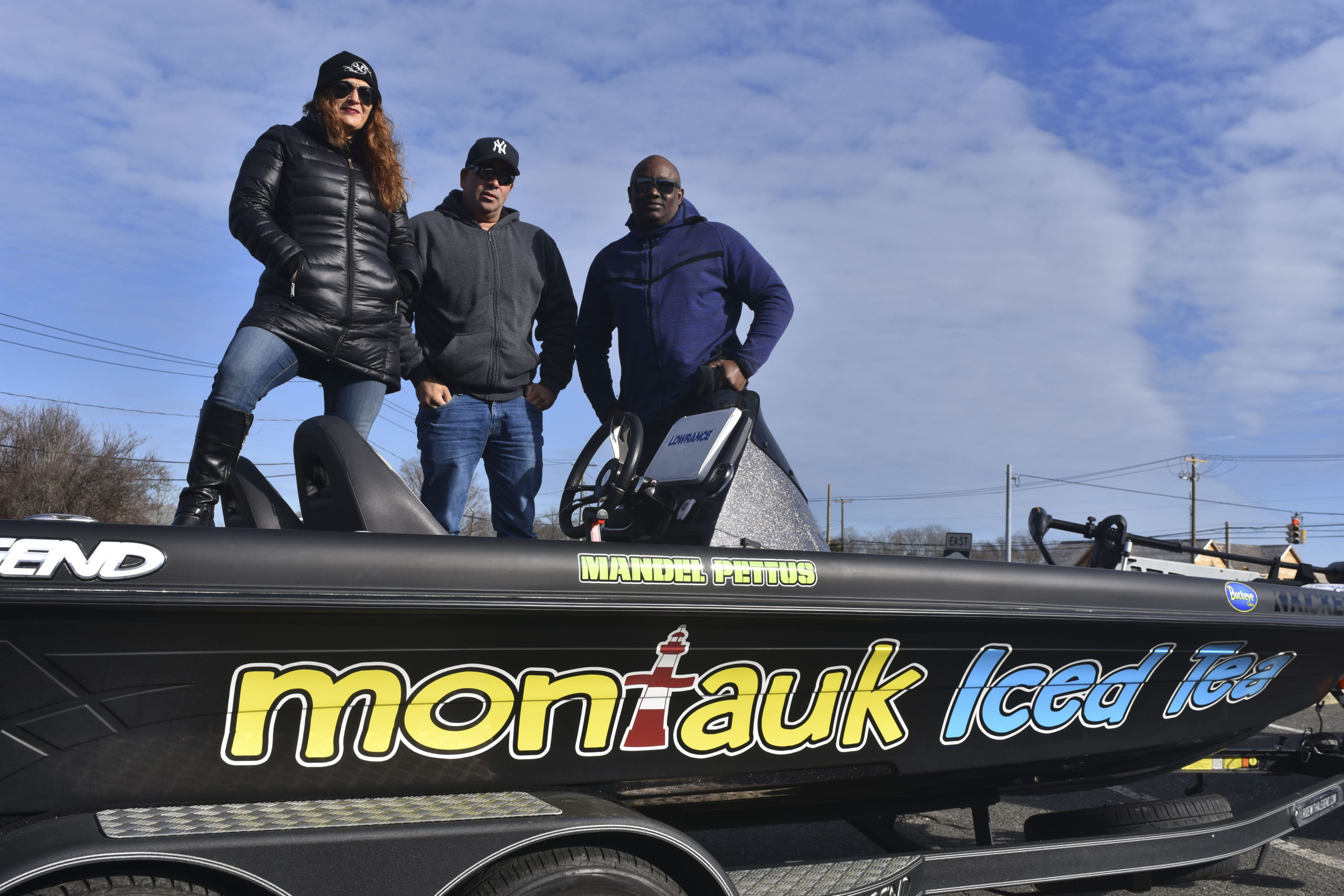 Living A Dream 
January 17 -- Southampton native Mandel Pettus with his wife Carmen Pettus and friend and sponsor Michael White. Mr. Pettus won the 2018 Bass Pro Shops Bassmaster Opens Championship that jump started his professional career in bass fishing.