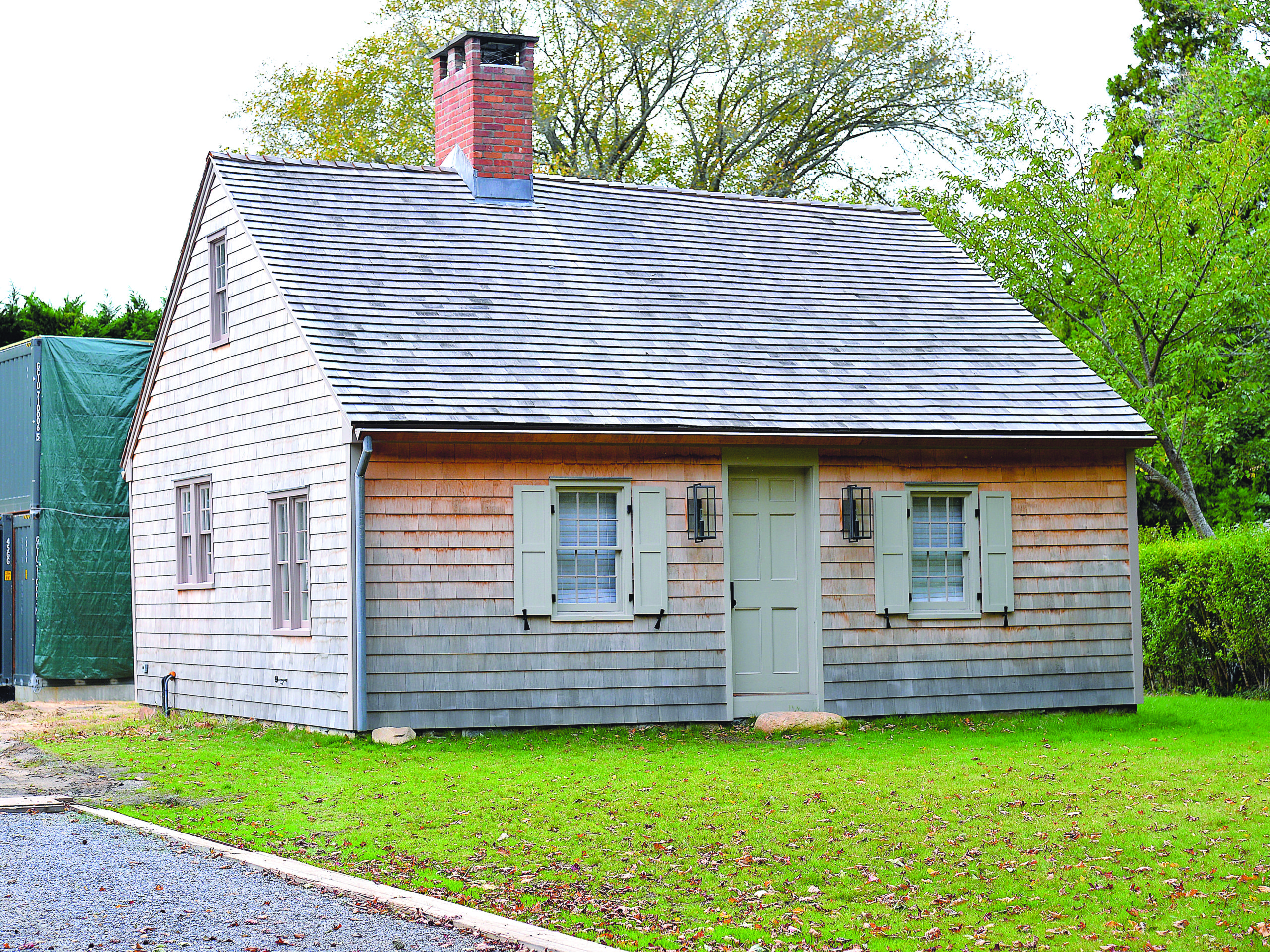 October 17 -- It was six years ago when East Hampton Village adopted its timber-frame landmarks law to protect historic buildings and incentivize their restoration. Now, the village is seeing the fruits of that legislation — the first of its kind. The Hiram Sanford House, a Cape Codstyle dwelling at 13 Egypt Lane that was once the home of the man who ran the Pantigo Windmill, has been restored, with its surviving historic details preserved. The work has been done in conjunction with the ongoing construction of a modern home on the same piece of property.