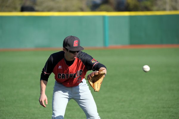 Southampton graduate Wyatt Schmidt has been playing baseball at Catholic University. C.J. SALZANO