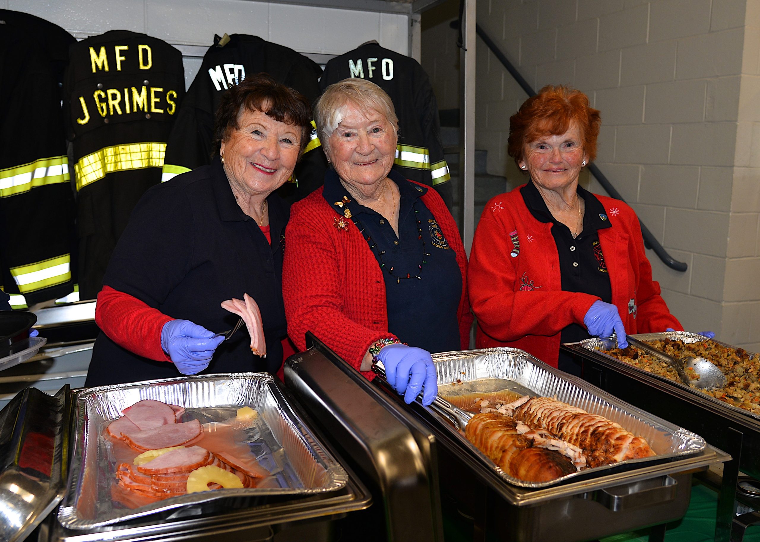 The Montauk Fire Department hosted its annual holiday dinner for senior citizens on Sunday. KYRIL BROMLEY