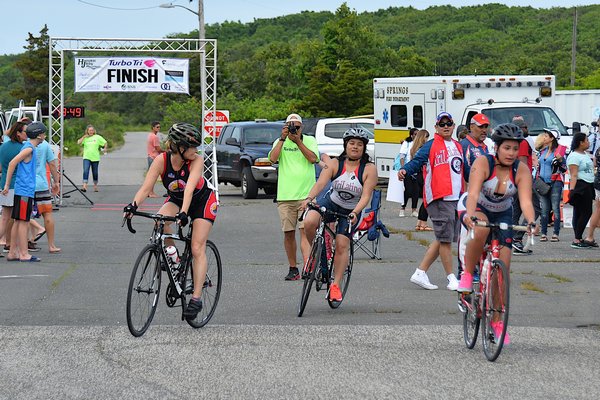 Members of Tri Latino came out from The Bronx to compete in this year's edition of the Turbo Tri. KYRIL BROMLEY