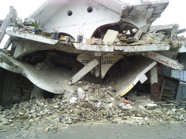 Signs of the earthquake still exists in Haiti.
