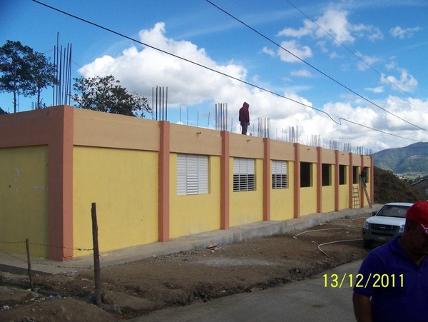 The outside of a school in the Dominican Republic that Southampton Intermediate School Assistant Principal Susan Wright helped build this month.
