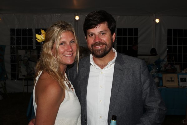Earl White and Susan Lipp at East End Hospice's annual summer gala on Saturday