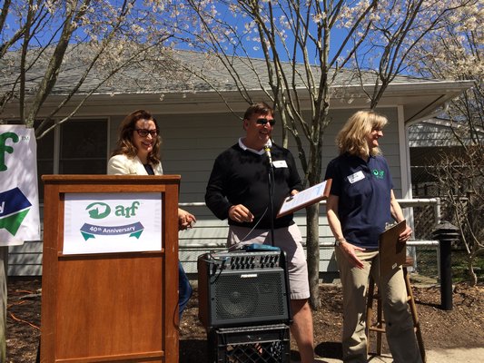  president of the ARF Board of Directors at the Animal Rescue Fund of the Hamptons 40th Anniversary celebration on Saturday. LAURA WEIR