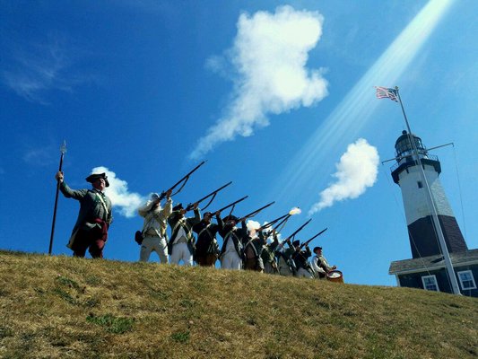 The Third New York Regiment at their encampment at Montauk Point in 2016. KATE RIGA